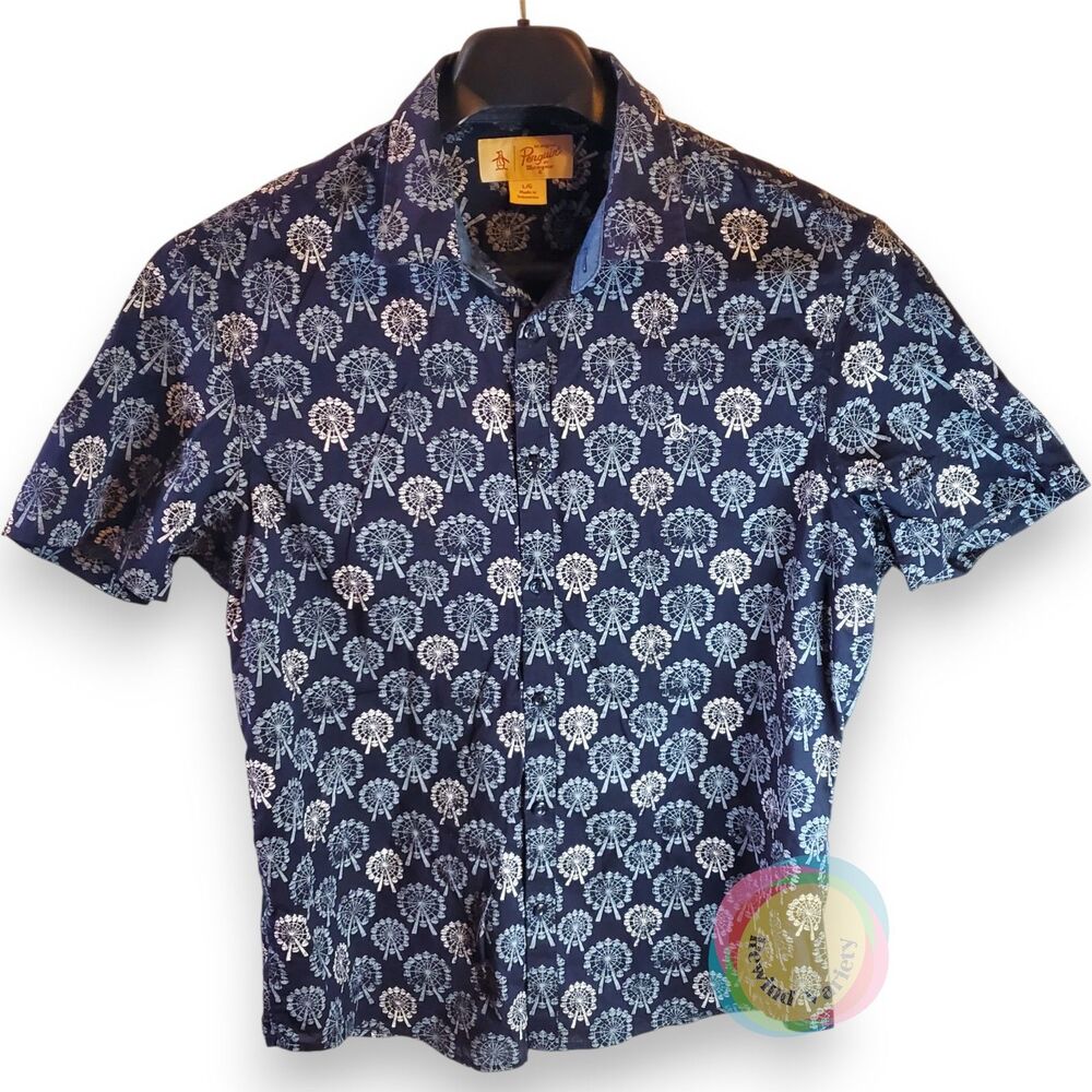 Original Penguin Large Ferris Wheel Print Shirt